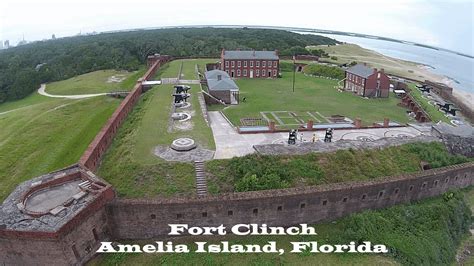 Drone Flight Over Fort Clinch Fernandina Beach, FL | Fernandina beach, Fort, Star fort