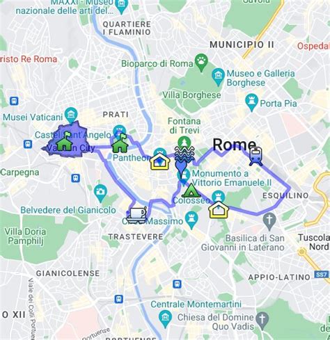 Rome Walking Tour - Google My Maps