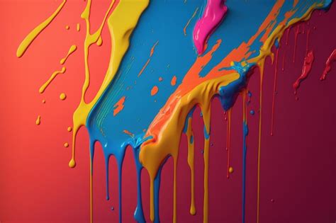 Premium Photo | Dripping paint glob Art resource