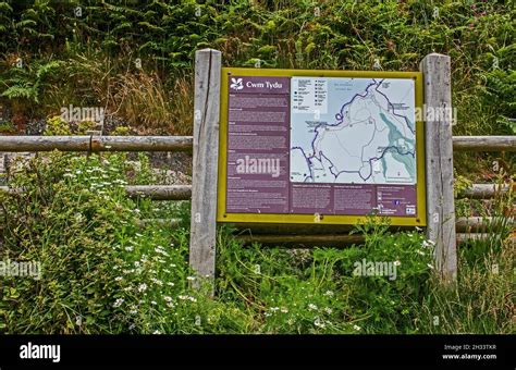 Walkers route map at Cwmtydu Beach, Ceredigion, Wales Stock Photo - Alamy