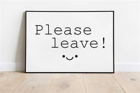 Please Leave Wall Hanging Home Decor - Etsy Denmark