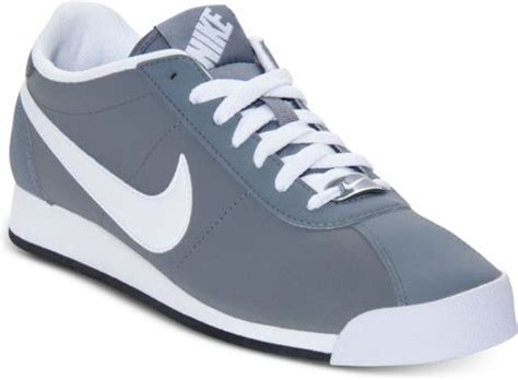 Nike Men'S Marquee Leather Casual Sneakers From Finish Line in Gray for ...