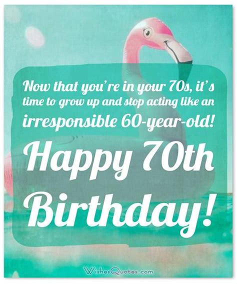 70th Birthday Wishes and Birthday Card Messages