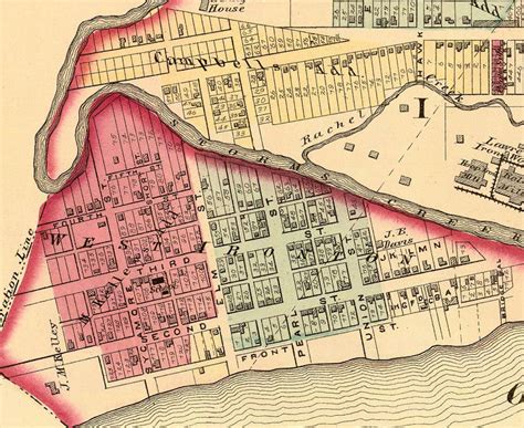 Old map of Ironton Ohio 1877 Vintage Map Wall Map Print - VINTAGE MAPS AND PRINTS