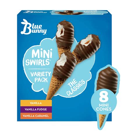 Blue Bunny Mini Swirls The Classics Ice Cream Cone Variety Pack - Shop Cones & Sandwiches at H-E-B