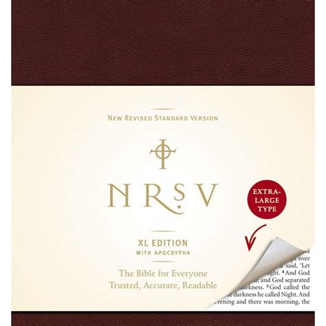 Xtra Large Print Bible-NRSV (Edition 11) (Hardcover) - Walmart.com ...