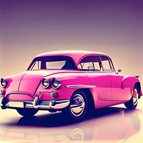 Premium AI Image | Pink Barbie Car