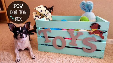 DIY Dog Toy Box - Dog Mom Days | Diy dog toys, Dog toy box, Diy dog stuff