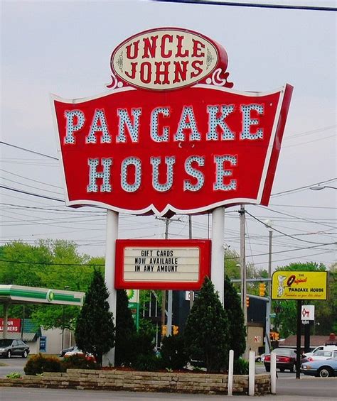 Uncle John's Pancake House | Old neon signs, Neon signs, Old signs