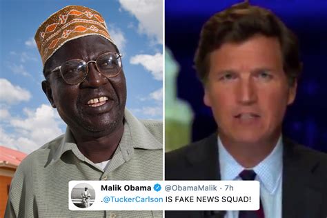 Barack Obama's half-brother Malik brands Tucker Carlson 'fake news ...