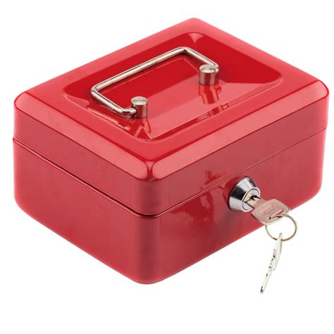 Veryke Lock Box with Key, Portable Safe for Store Money, Jewelry, and ...