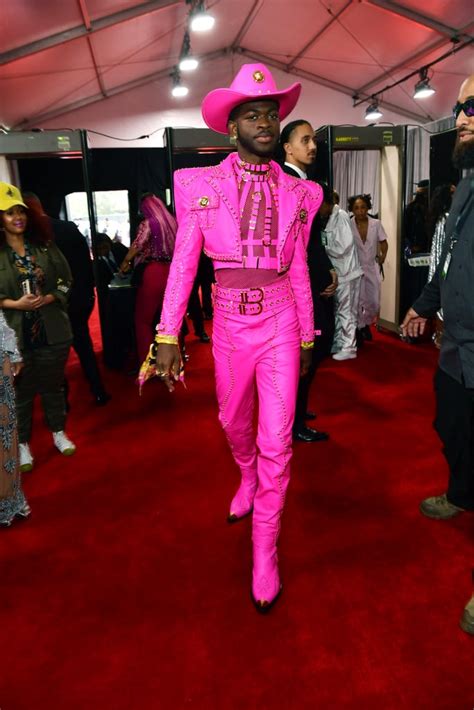 Lil Nas X's Pink Versace Cowboy Outfit at the Grammys 2020 | POPSUGAR ...