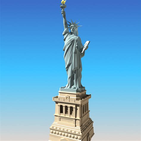 3d model statue liberty