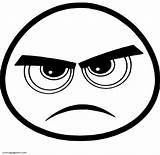 Angry Man Face Coloring Pages sketch template