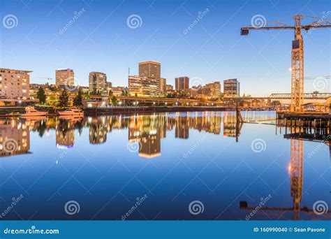 Tacoma, Washington, USA Downtown Skyline at Dusk Stock Photo - Image of ...