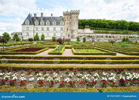 Colorful Garden at a French Chateau Editorial Photography - Image of ...