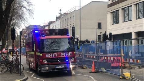 *STRONG WIND* London Fire Brigade CU2 Holloway Arriving At Incident At ...