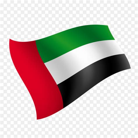 United arab emirates flag - UAE flag waving vector on transparent ...