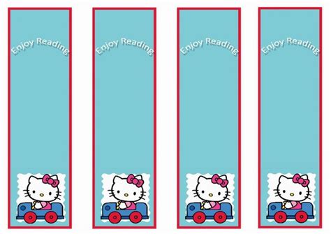 Hello Kitty Bookmarks | Birthday Printable