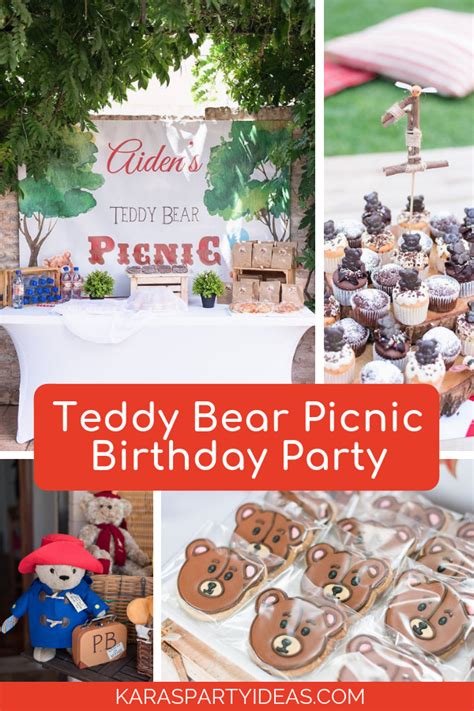 Kara's Party Ideas Teddy Bear Picnic Birthday Party | Kara's Party Ideas