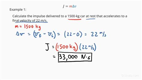 Calculating the Impulse Delivered to an Object | Physics | Study.com