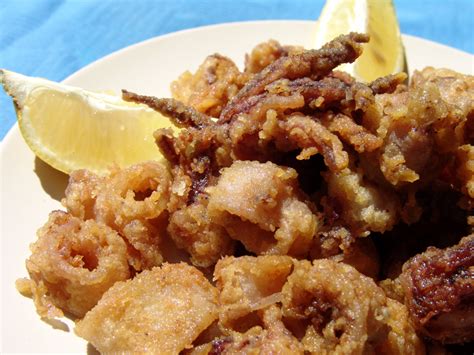 Fried Squid - Cooking In Plain Greek