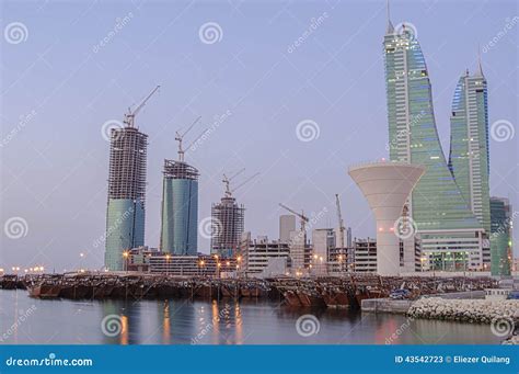 Bahrain Skyline stock image. Image of shore, manama, middleeast - 43542723