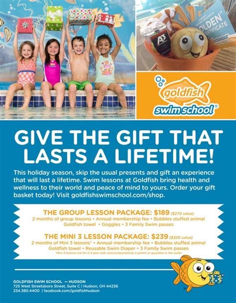 Give Gift of Swim Lessons at Goldfish Swim School in Hudson - Akron ...