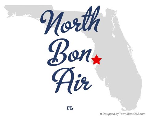 Map of North Bon Air, FL, Florida