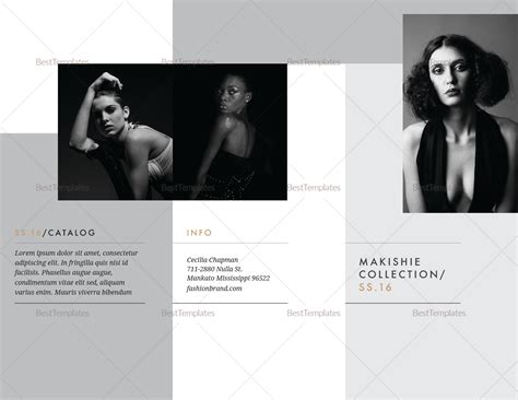 Fashion Brochure Design Template in PSD, Illustrator, InDesign, Word, Publisher