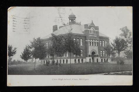 1908 Clare High School Clare MI Postcard Michigan | eBay