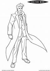 Doctor Who Coloring Page sketch template