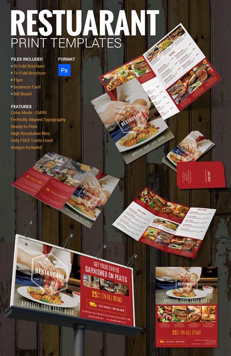 27+ Restaurant Brochure Templates – Free PSD, EPS, AI, InDesign, Word ...