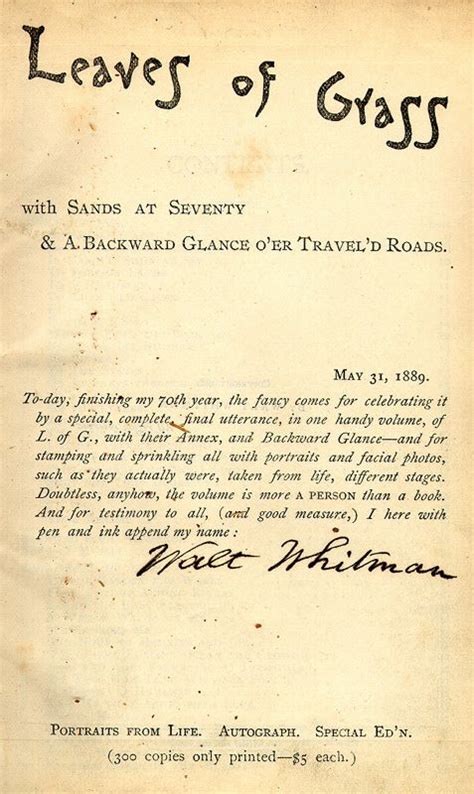 To You by Walt Whitman is the most beautiful love poem I've ever read... It gave me goosebumps ...