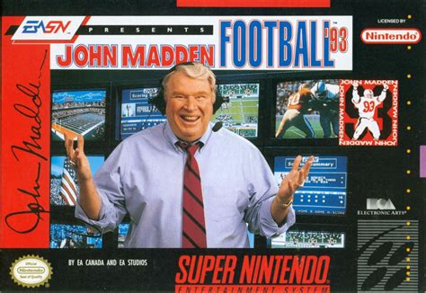 John Madden Football '93 for SNES (1992) - MobyGames