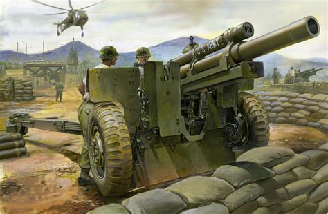 US 105mm M101A1 Artillery Michael Turner, Altos Del Golan, Vietnam War ...