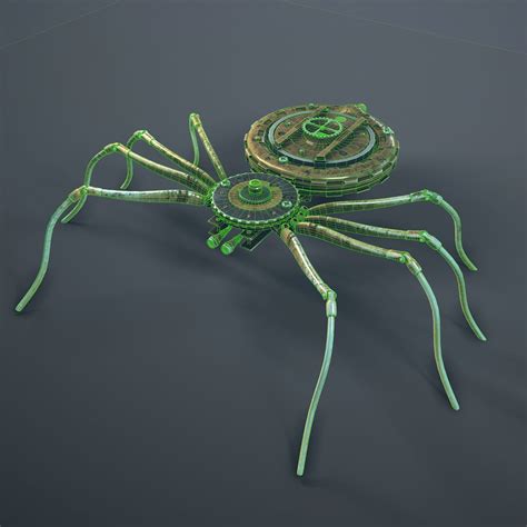 Steampunk Spider Robot Modelo 3D $15 - .fbx .dae .blend .unknown - Free3D