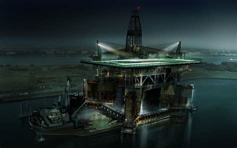 ArtStation - Oil Rig