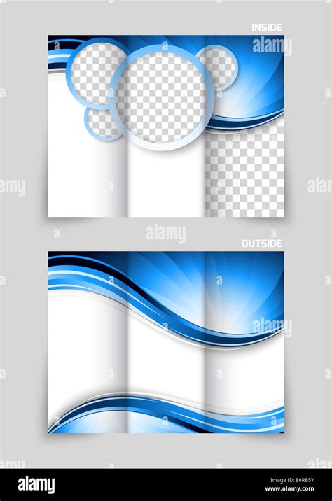 Tri-fold brochure design Stock Photo - Alamy