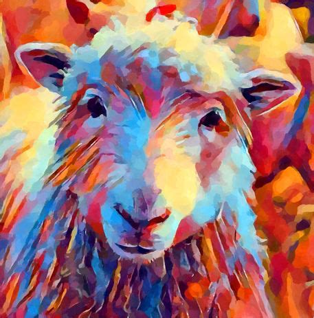 "Sheep Watercolor" Painting art prints and posters by Chris Butler - ARTFLAKES.COM