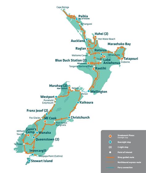 New zealand tourist map - New zealand tourist attractions map ...