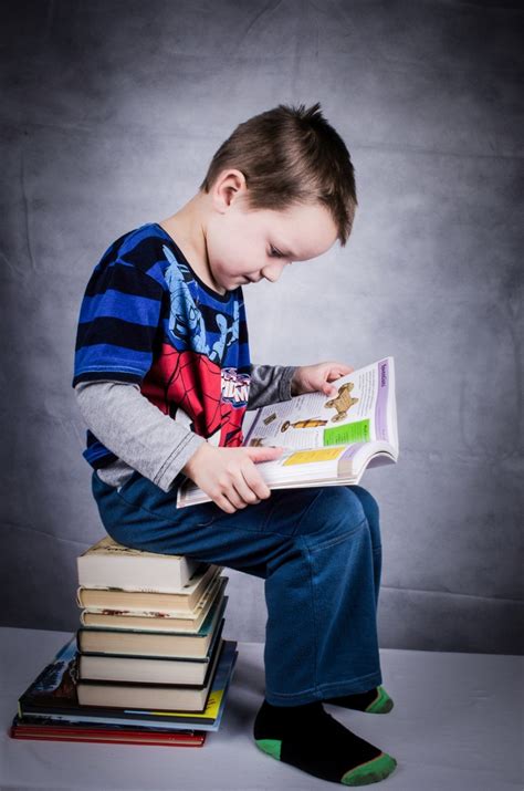 Free Images : book, read, person, people, white, boy, cute, reading, male, color, sitting, small ...