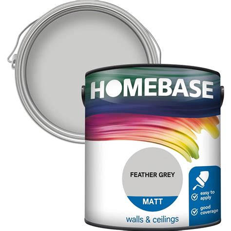 Homebase Matt Paint - Feather Grey 2.5L | Homebase