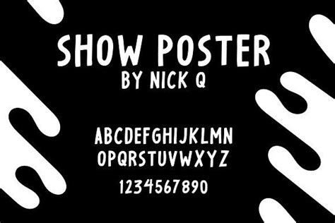 #Show Poster #Font - Fonts | Poster fonts, Hand drawn fonts, Poster drawing