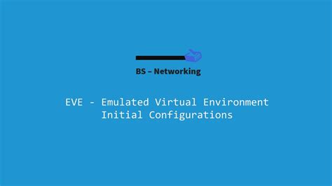 EVE-NG - Initial Installation and Configs - YouTube