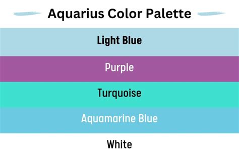 Aquarius Color Palette and Meanings (+ Colors to Avoid)