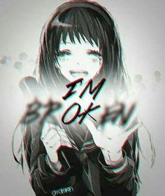 Sad anime girl