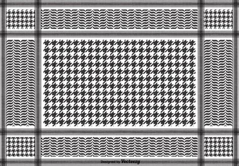 Download Free Vector Black Keffiyeh Pattern for free | Vector free, Graphic design pattern ...