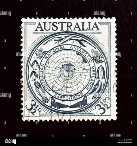 Australia Postage Stamp - Antarctic Research Expedition Stock Photo - Alamy