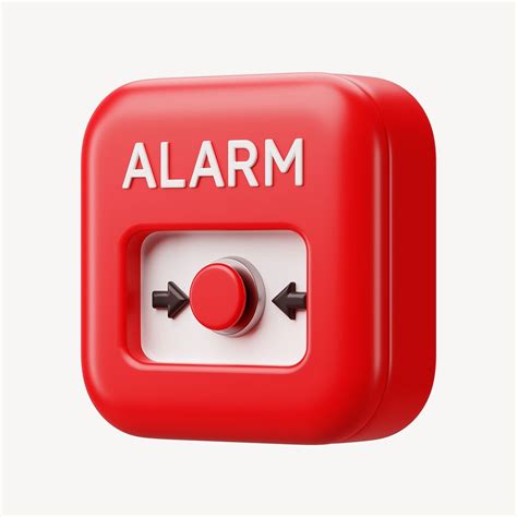 3D emergency alarm button, element | Free Photo Illustration - rawpixel